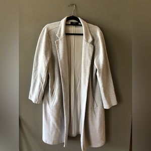 Grey Sweatshirt Cotton Trench Women’s 2XL